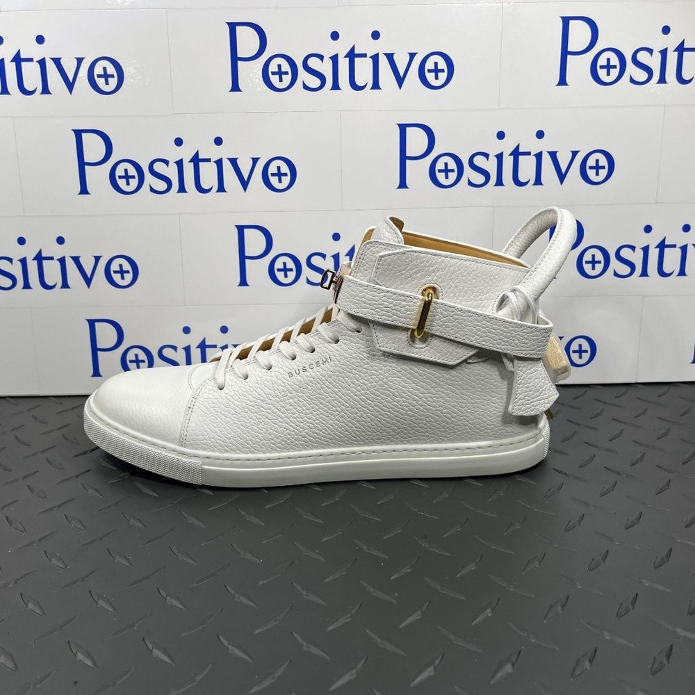 Buscemi White High-Top Sneakers